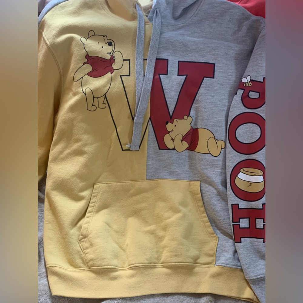 Disney Yellow and Gray Hoodie - Picture 6 of 7